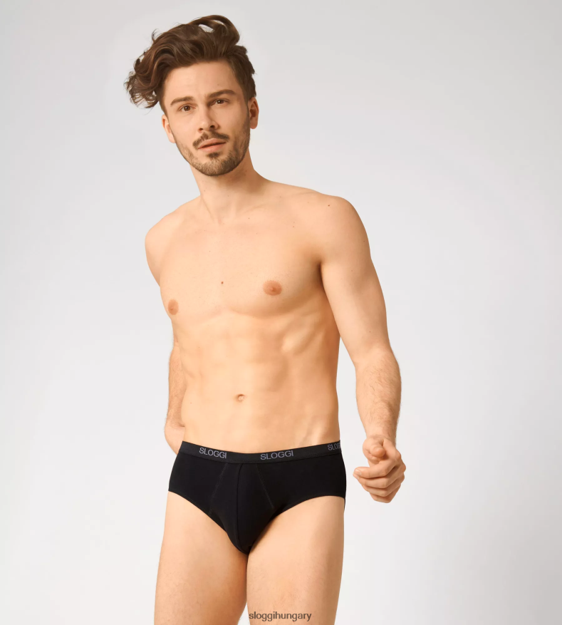 fehérneműt HU sloggi férfiak alap midi alsónadrág fekete J8248B731
