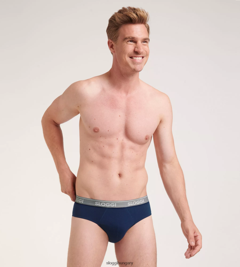 fehérneműt HU sloggi férfiak go abc midi shorts kék fekete J8248B803