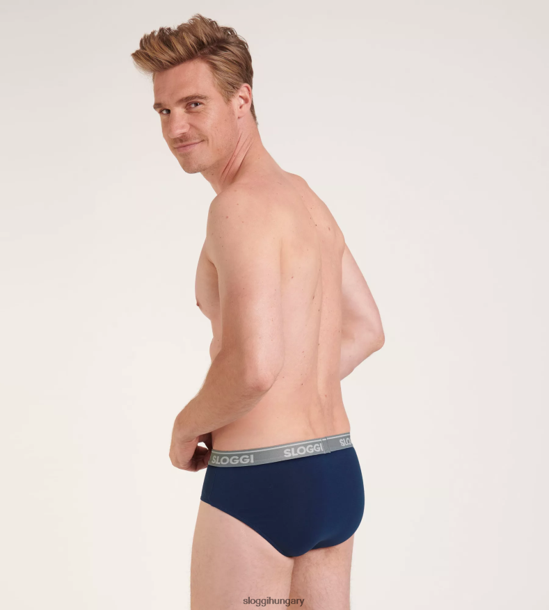 fehérneműt HU sloggi férfiak go abc midi shorts kék fekete J8248B803