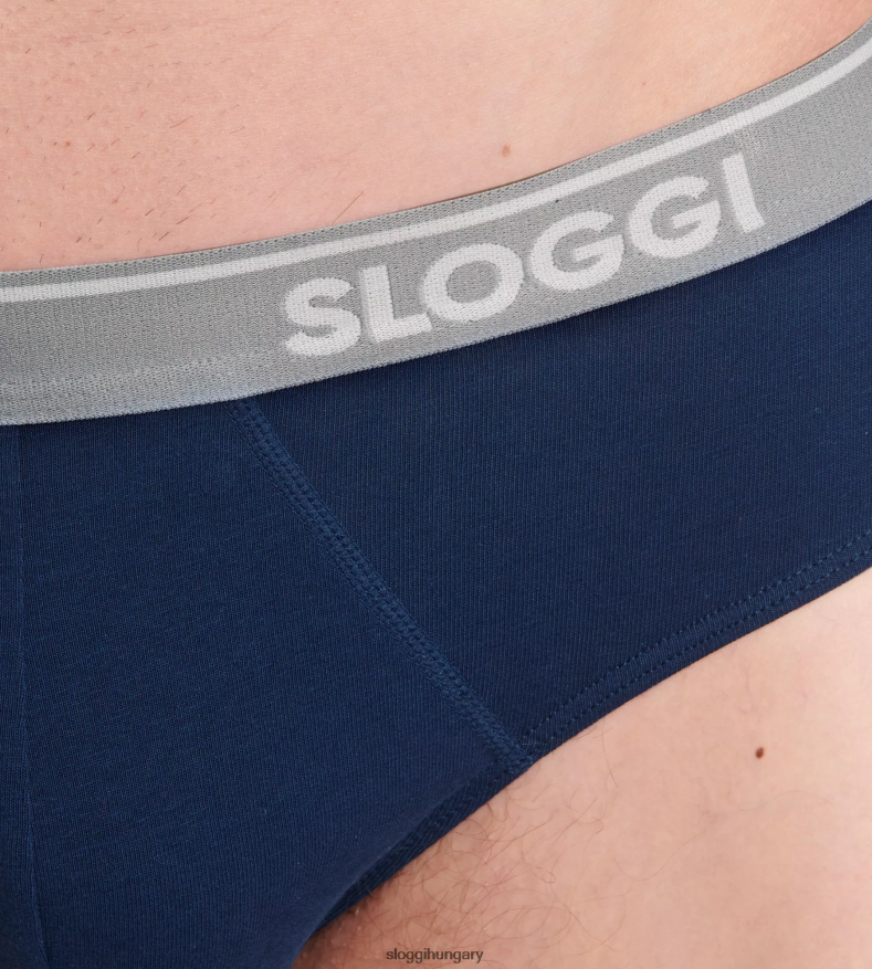 fehérneműt HU sloggi férfiak go abc midi shorts kék fekete J8248B803