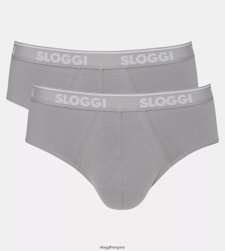 fehérneműt HU sloggi férfiak go abc midi shorts kőszürke J8248B807