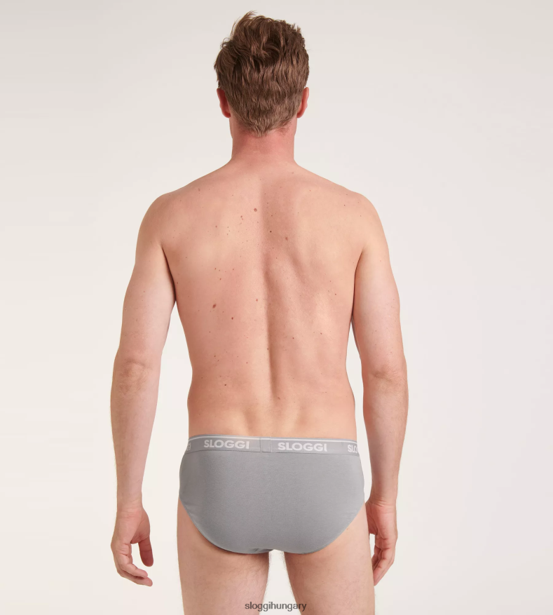 fehérneműt HU sloggi férfiak go abc midi shorts kőszürke J8248B807