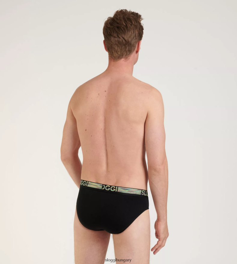 fehérneműt HU sloggi férfiak go abc natural midi rövidnadrág fekete J8248B798