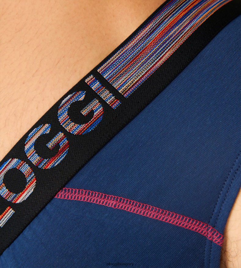 fehérneműt HU sloggi férfiak go abc natural midi rövidnadrág kék-sötét kombináció J8248B826