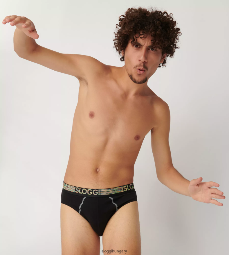 fehérneműt HU sloggi férfiak go abc natural midi rövidnadrág kék-sötét kombináció J8248B826