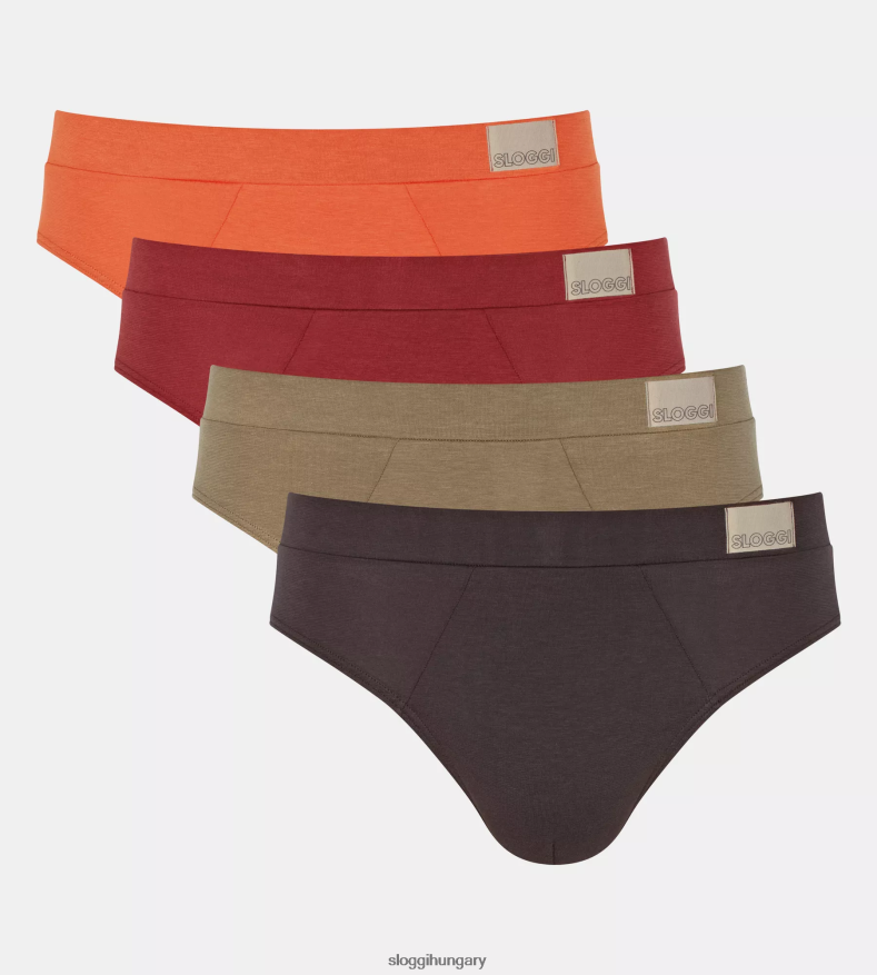 fehérneműt HU sloggi férfiak go natural midi rövidnadrág barna - sötét kombináció J8248B875