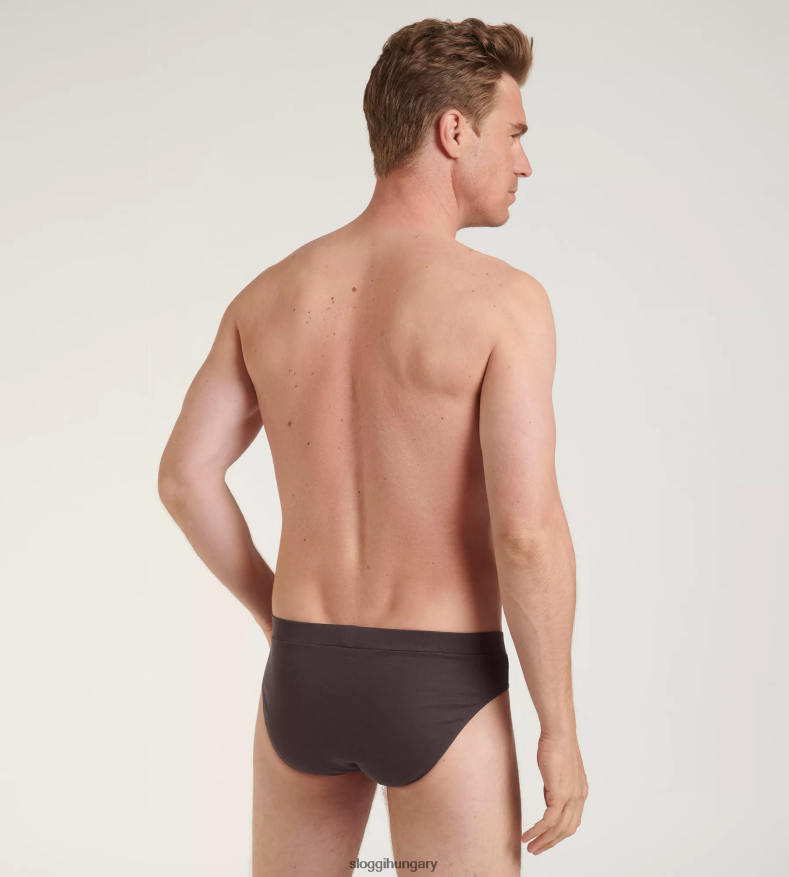 fehérneműt HU sloggi férfiak go natural midi rövidnadrág barna - sötét kombináció J8248B875