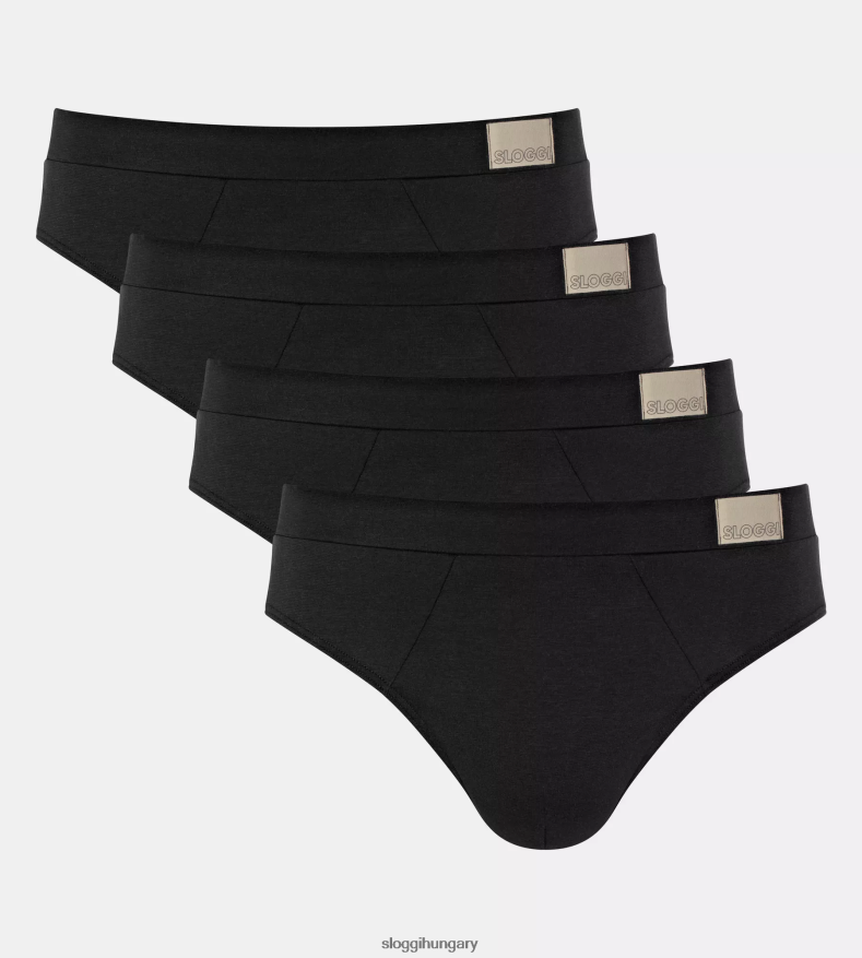 fehérneműt HU sloggi férfiak go natural midi rövidnadrág fekete J8248B800