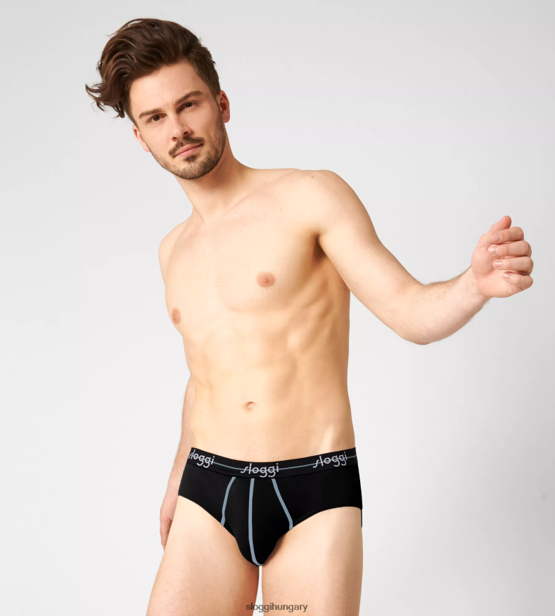fehérneműt HU sloggi férfiak indítsa el a midi rövidnadrágokat fekete J8248B812