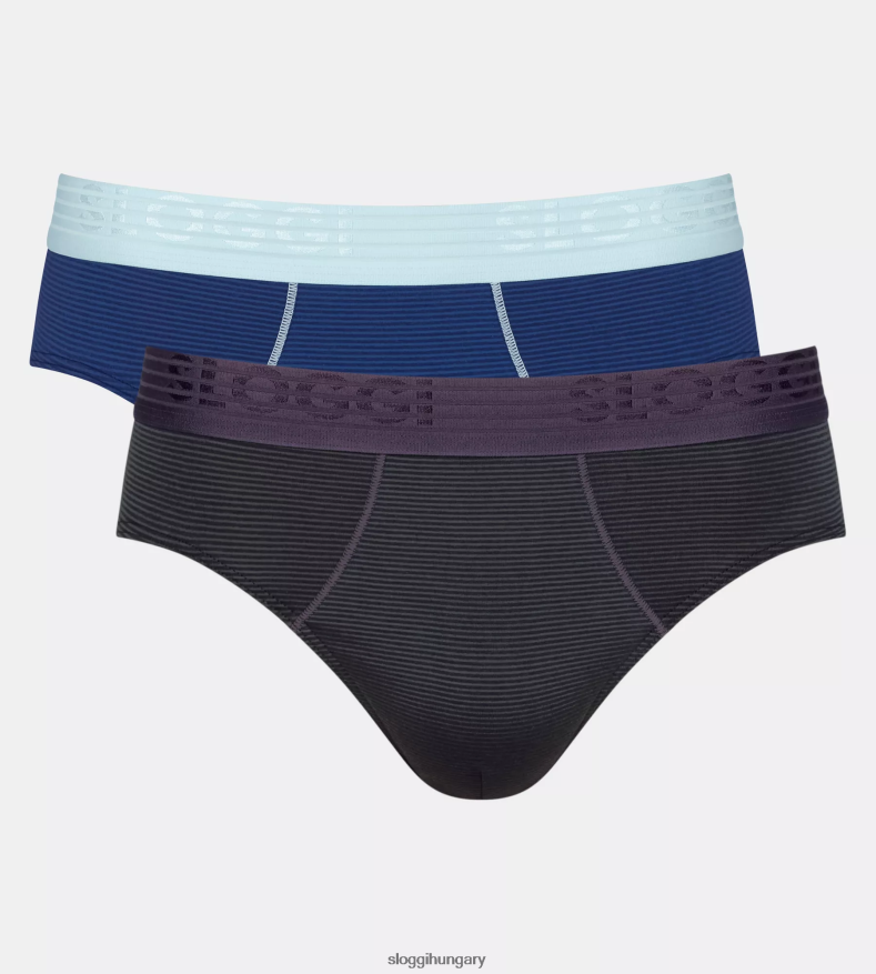 fehérneműt HU sloggi férfiak mindig menő midi alsónadrág kék-sötét kombináció J8248B865