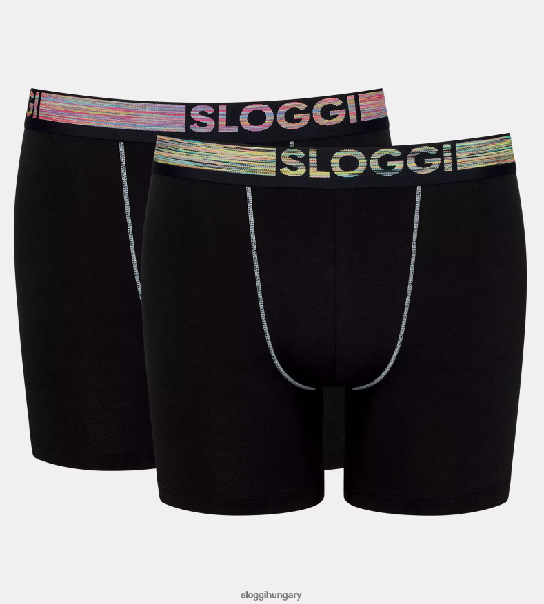 fehérneműt HU sloggi férfiak go abc natural shorts fekete J8248B908