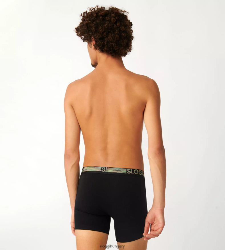 fehérneműt HU sloggi férfiak go abc natural shorts fekete J8248B908