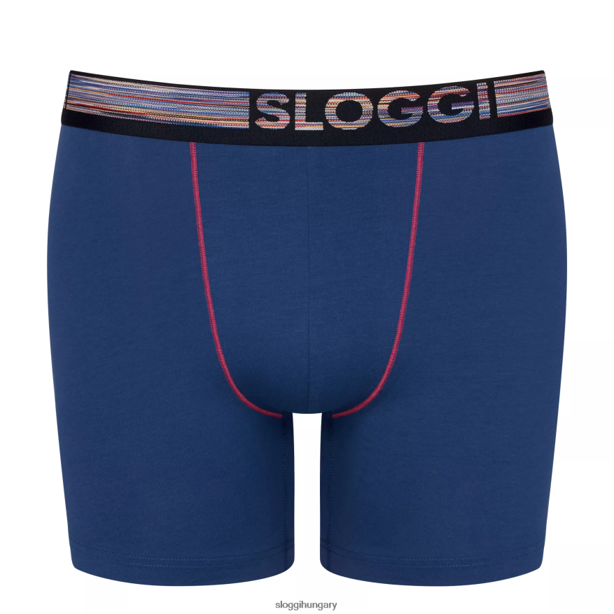 fehérneműt HU sloggi férfiak go abc natural shorts kék-sötét kombináció J8248B914