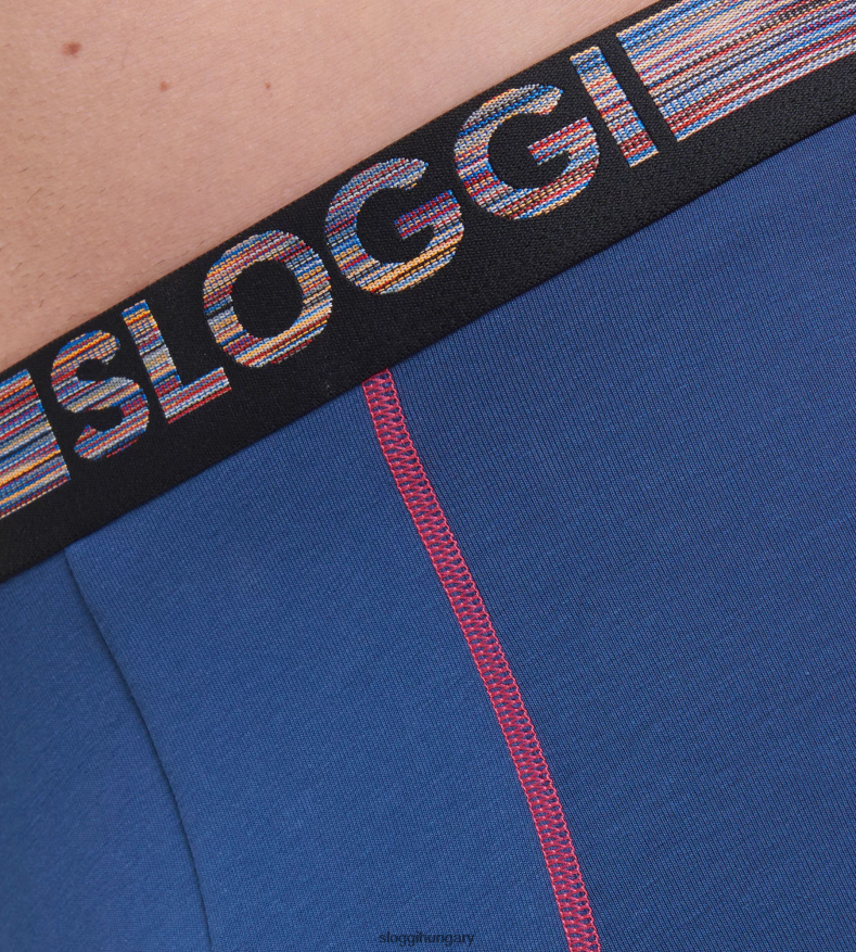 fehérneműt HU sloggi férfiak go abc natural shorts kék-sötét kombináció J8248B914