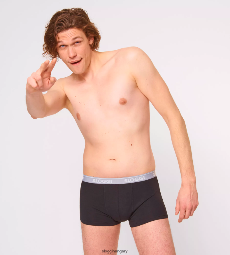 fehérneműt HU sloggi férfiak go abc hipster shorts fekete J8248B885