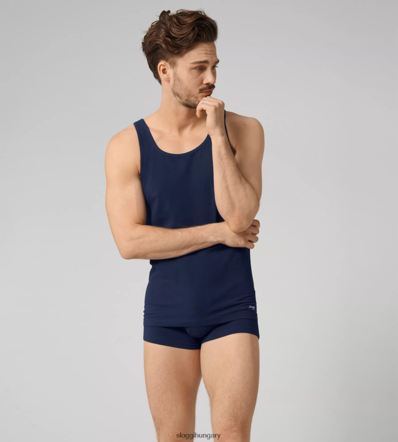 fehérneműt HU sloggi férfiak go abc hipster shorts kék fekete J8248B781