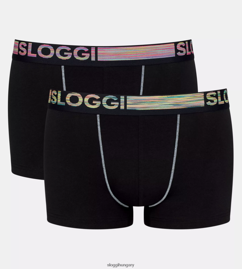 fehérneműt HU sloggi férfiak go abc natural hipster shorts fekete J8248B889