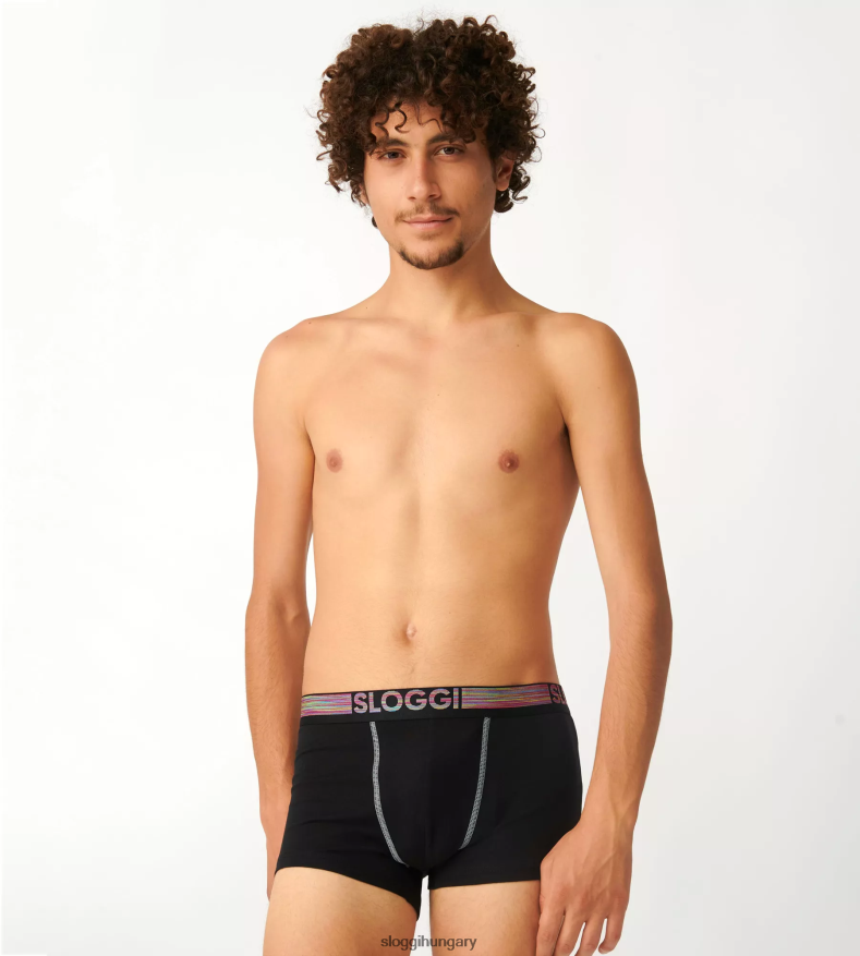 fehérneműt HU sloggi férfiak go abc natural hipster shorts fekete J8248B889