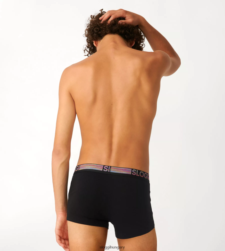fehérneműt HU sloggi férfiak go abc natural hipster shorts fekete J8248B889