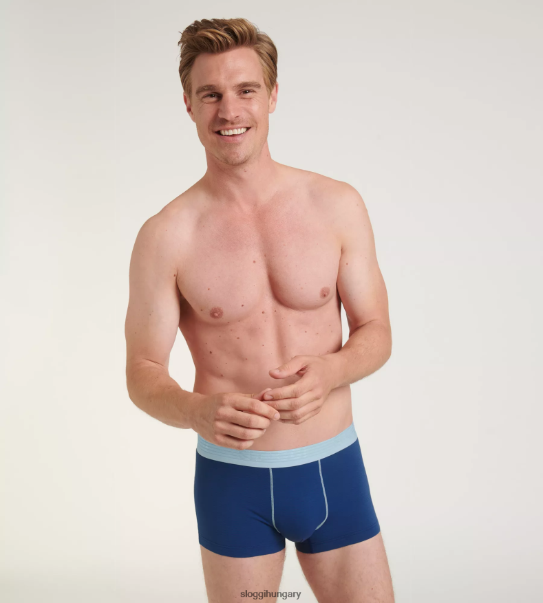 fehérneműt HU sloggi férfiak valaha menő csípőnadrág kék-sötét kombináció J8248B927