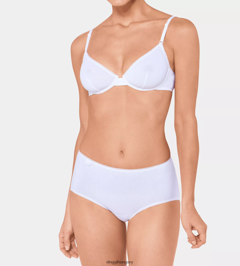nadrág | HU sloggi nők 24/7 pamut midi nadrág fehér J8248B609