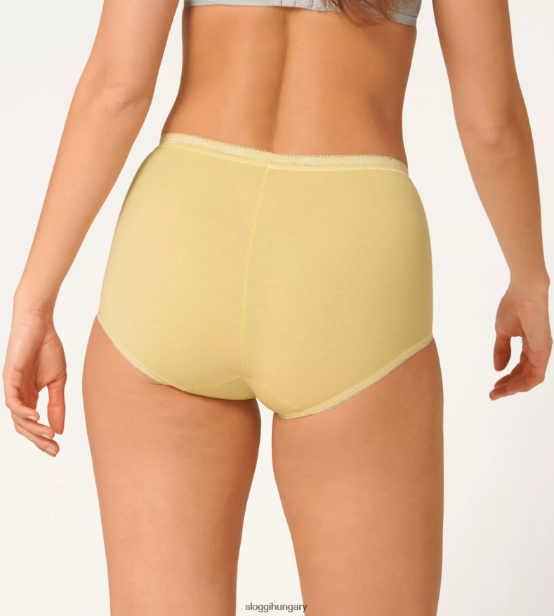nadrág | HU sloggi nők alap+ maxi nadrág sárga - világos kombináció J8248B395