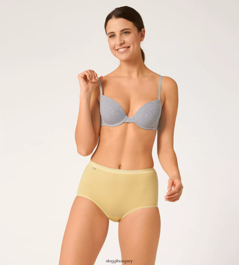 nadrág | HU sloggi nők alap+ maxi nadrág sárga - világos kombináció J8248B395