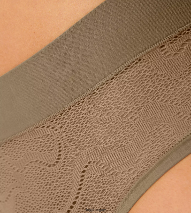 nadrág | HU sloggi nők go allround csipke midi nadrág ólomszürke J8248B578