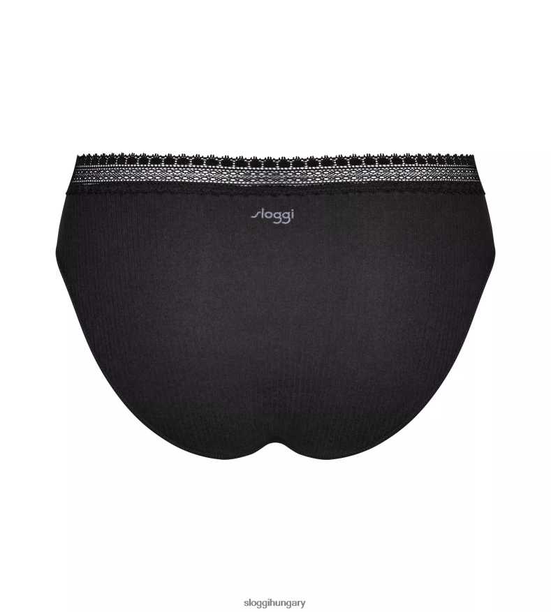 nadrág | HU sloggi nők menj bordás tai nadrág fekete kombináció J8248B152