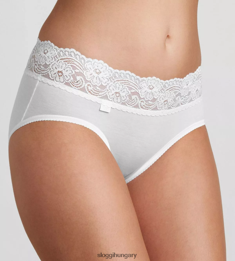 nadrág | HU sloggi nők romantikus midi nadrág fehér J8248B252