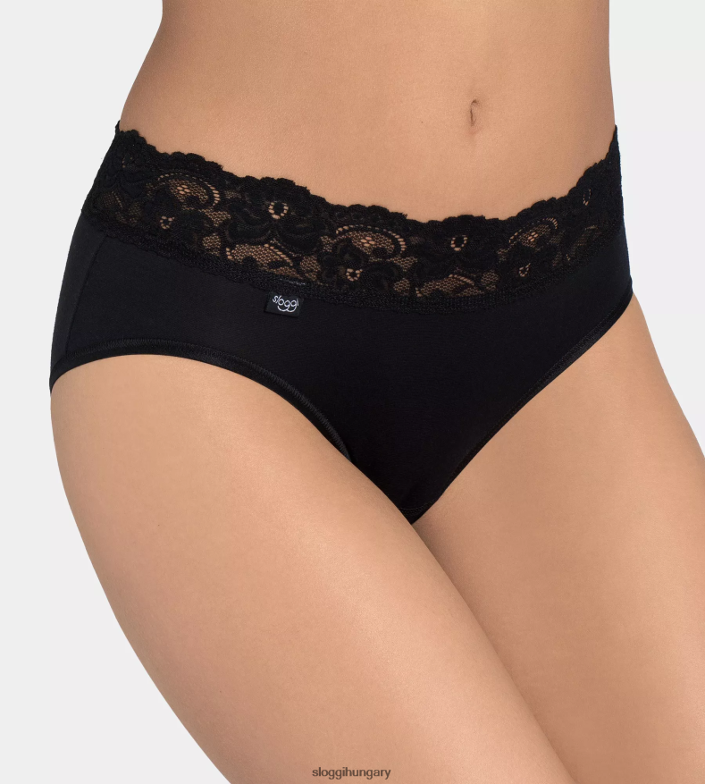 nadrág | HU sloggi nők romantikus midi nadrág fekete J8248B319