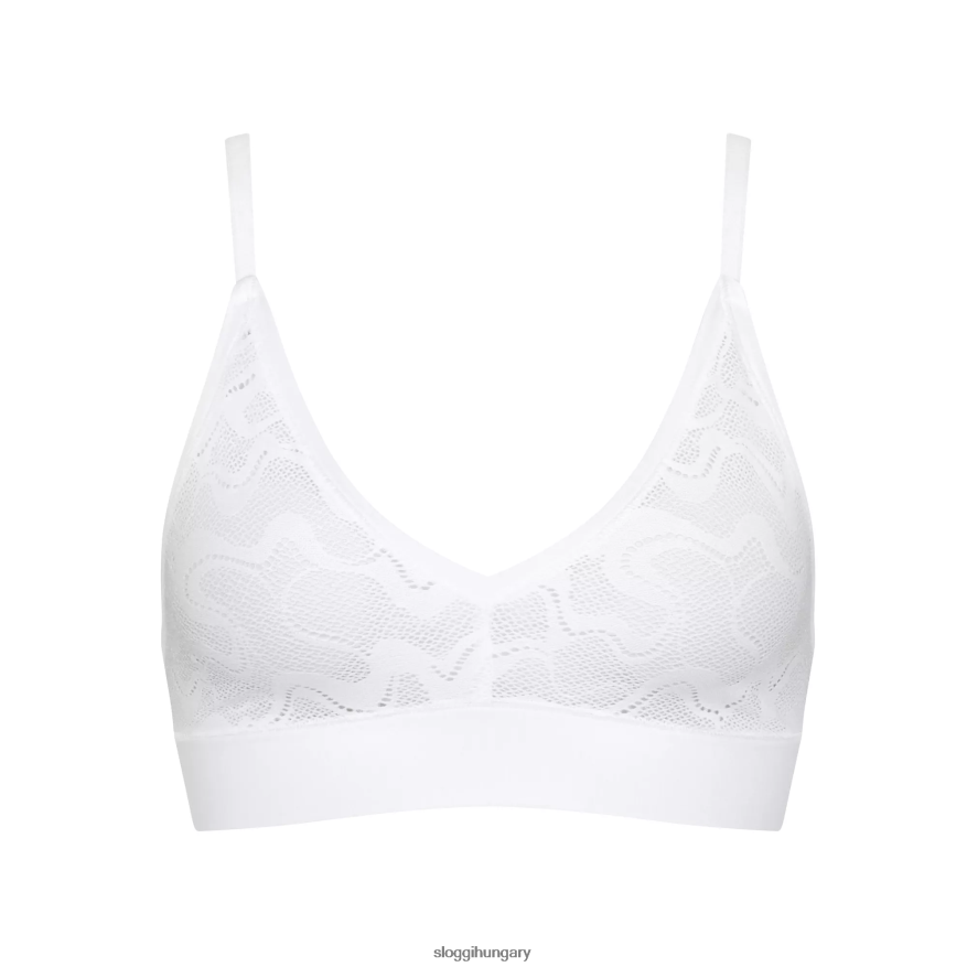 melltartók | HU sloggi nők go allround csipke bralette fehér J8248B503