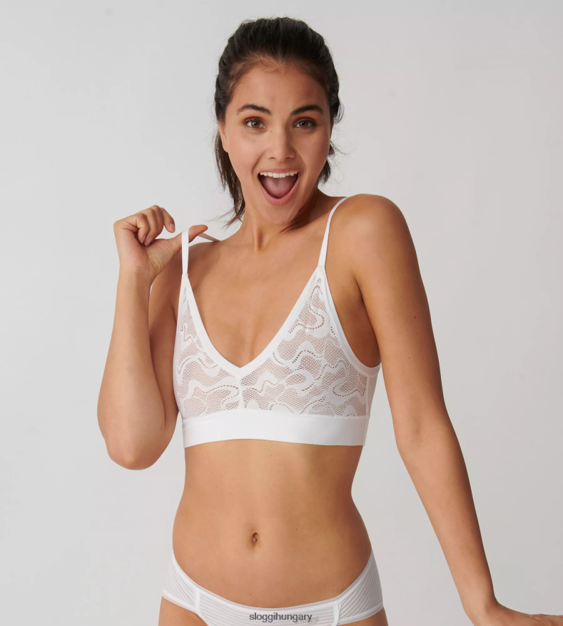 melltartók | HU sloggi nők go allround csipke bralette fehér J8248B503