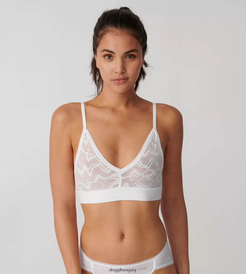 melltartók | HU sloggi nők go allround csipke bralette fehér J8248B503