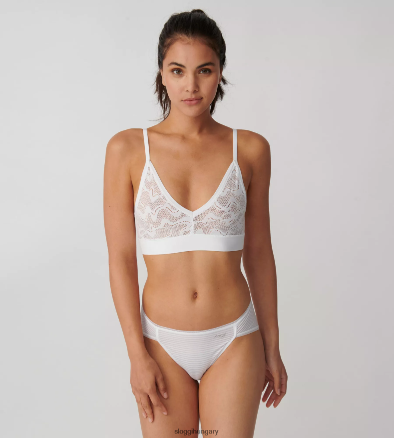 melltartók | HU sloggi nők go allround csipke bralette fehér J8248B503