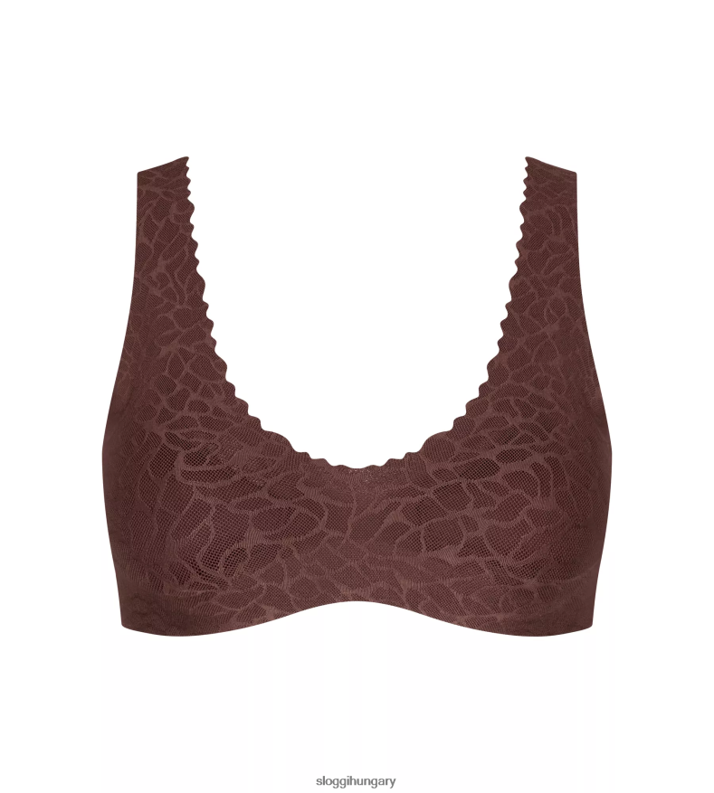 melltartók | HU sloggi nők nulla érzésű csipke bralette ébenbarna J8248B542