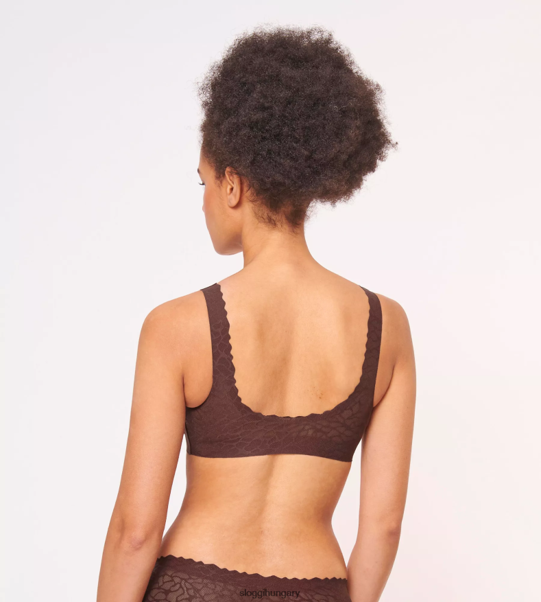 melltartók | HU sloggi nők nulla érzésű csipke bralette ébenbarna J8248B542