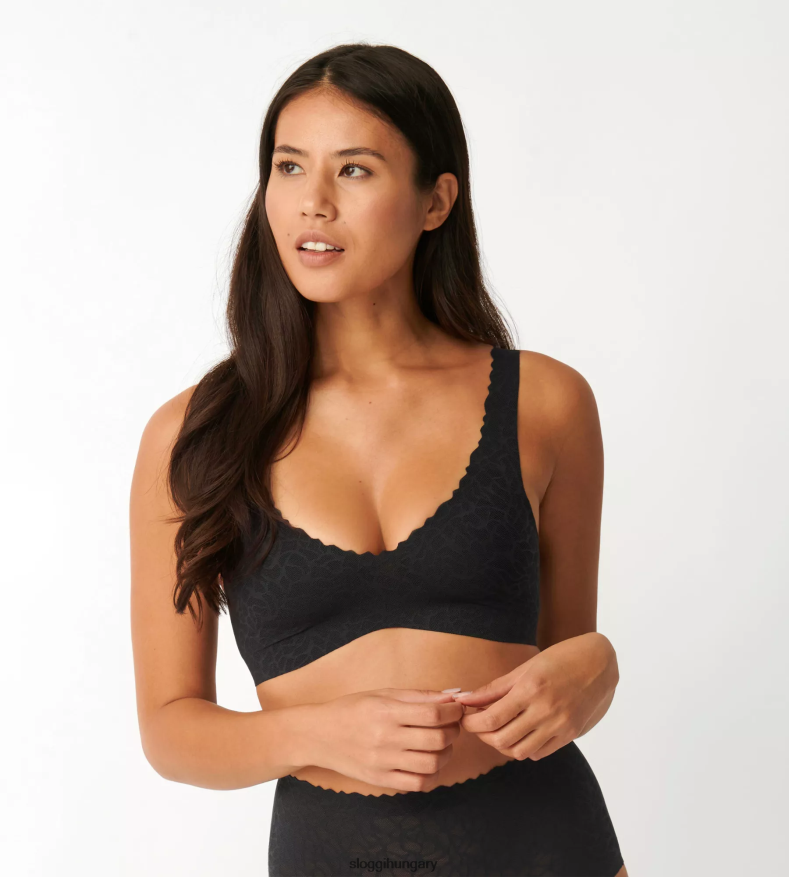 melltartók | HU sloggi nők nulla érzésű csipke bralette fekete J8248B320