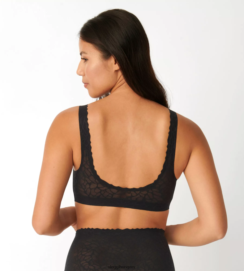 melltartók | HU sloggi nők nulla érzésű csipke bralette fekete J8248B320