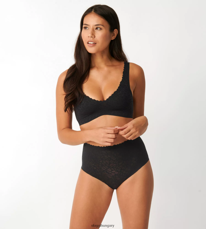 melltartók | HU sloggi nők nulla érzésű csipke bralette fekete J8248B320