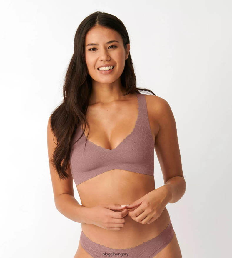 melltartók | HU sloggi nők nulla érzésű csipke bralette kakaó J8248B499