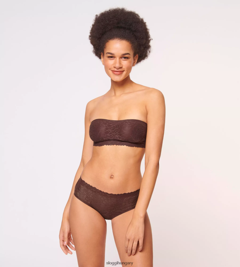 melltartók | HU sloggi nők nulla tapintású csipke bandeau melltartó ébenbarna J8248B676