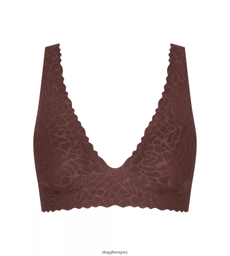 melltartók | HU sloggi nők nulla érzésű csipke felső ébenbarna J8248B624