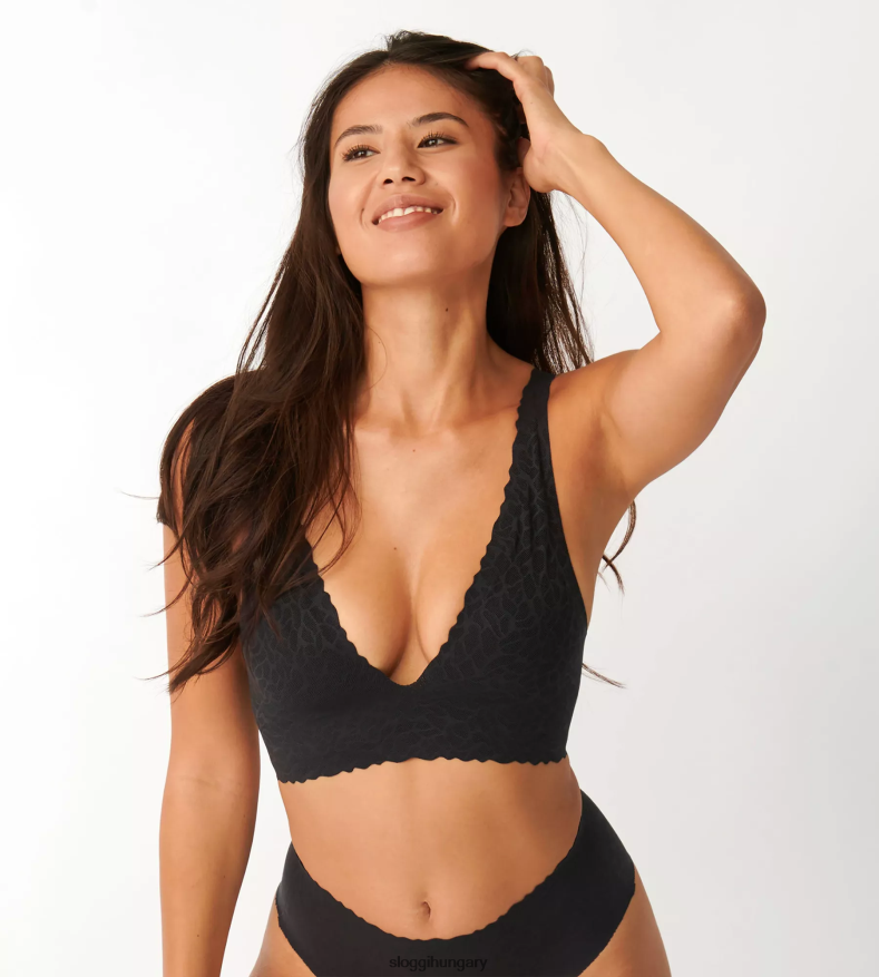 melltartók | HU sloggi nők nulla érzésű csipke felső fekete J8248B248