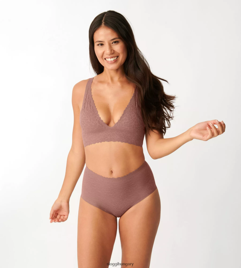 melltartók | HU sloggi nők nulla érzésű csipke felső kakaó J8248B362