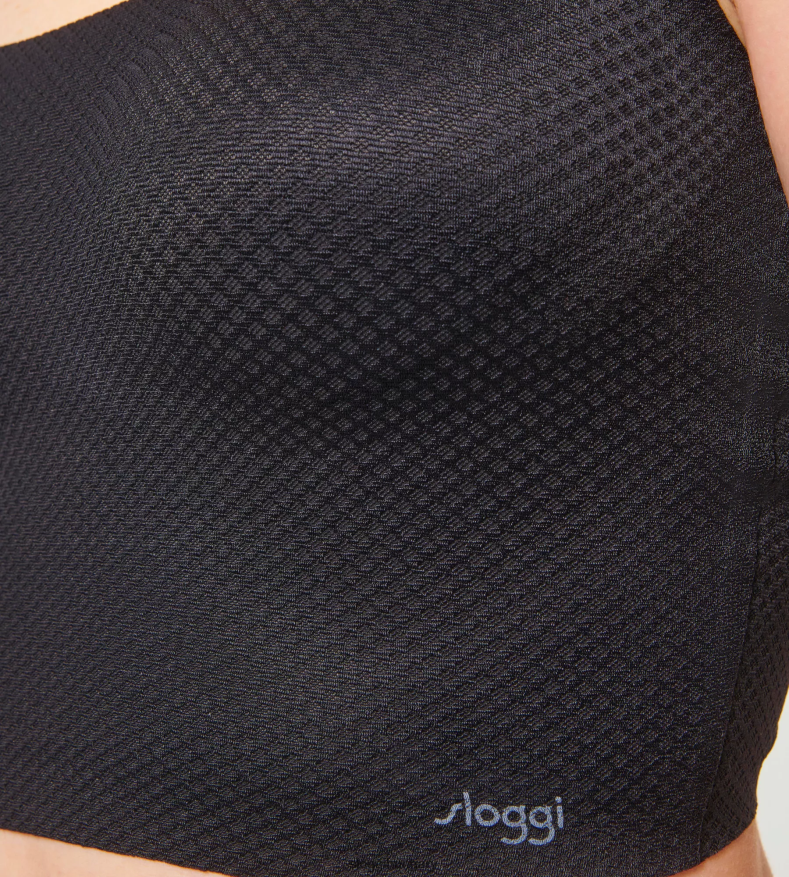 melltartók | HU sloggi nők nulla érzetű flow top fekete J8248B282