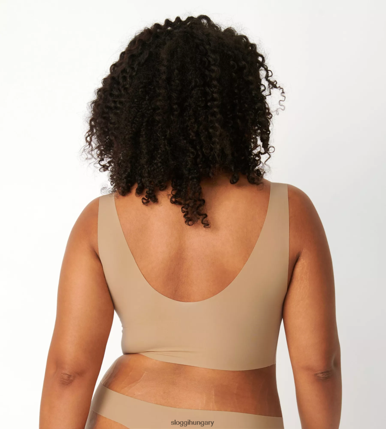 melltartók | HU sloggi nők nulla tapintású melltartó-top barna - sötét kombináció J8248B631