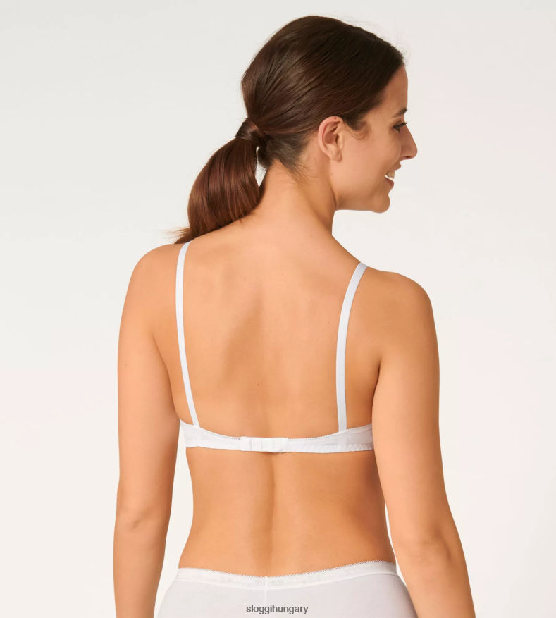 melltartók | HU sloggi nők 24 órás, nem huzalozott pamut melltartó fehér J8248B196