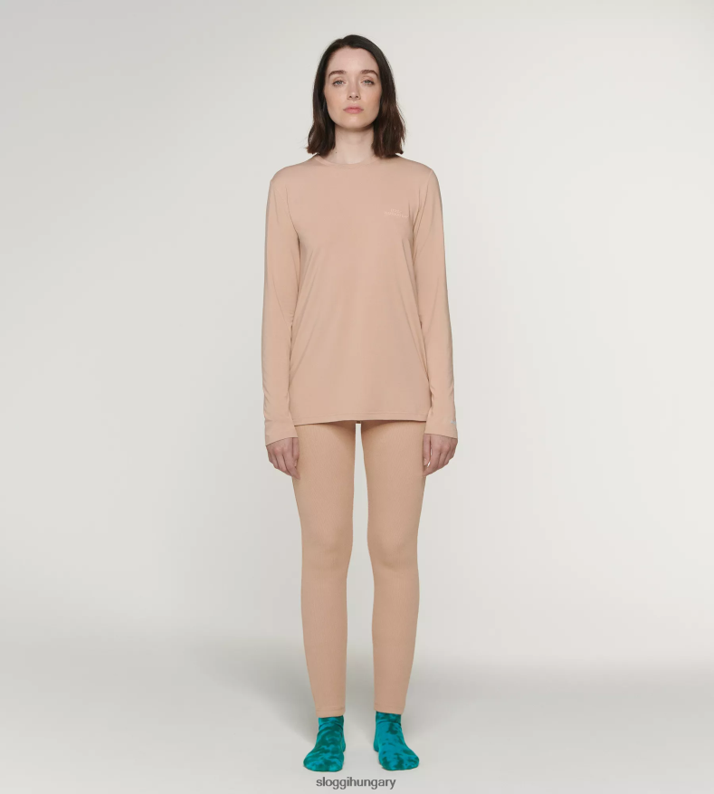 nappaliruha | HU 032C X sloggi nők hosszú ujjú felső új bézs J8248B555