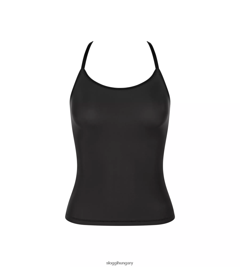 nappaliruha | HU sloggi nők puha adaptációs felső spagetti pántokkal fekete J8248B289